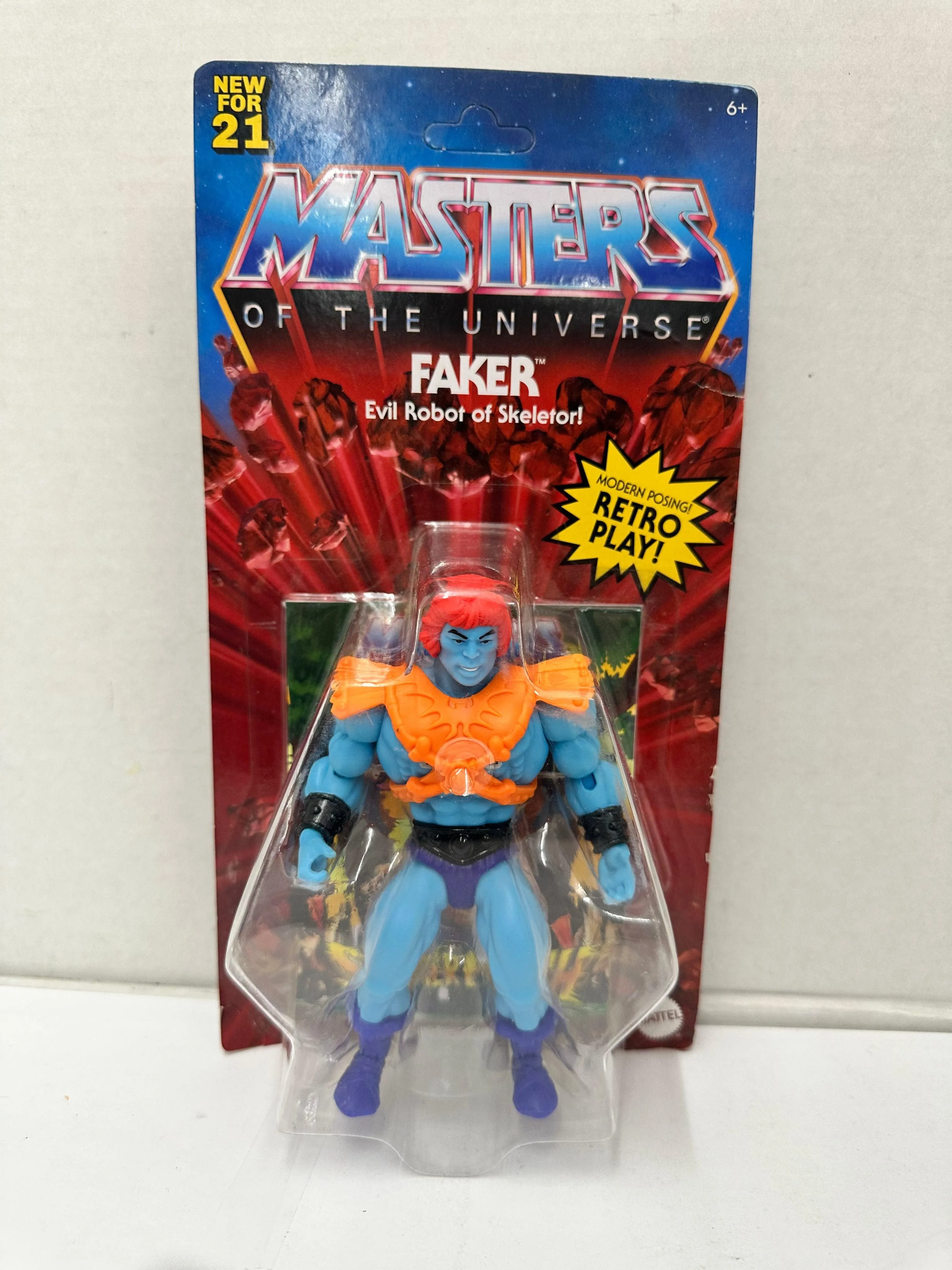 Masters of the Universe Origins Faker "Evil Robot of Skeletor!" MOTU Unpunched