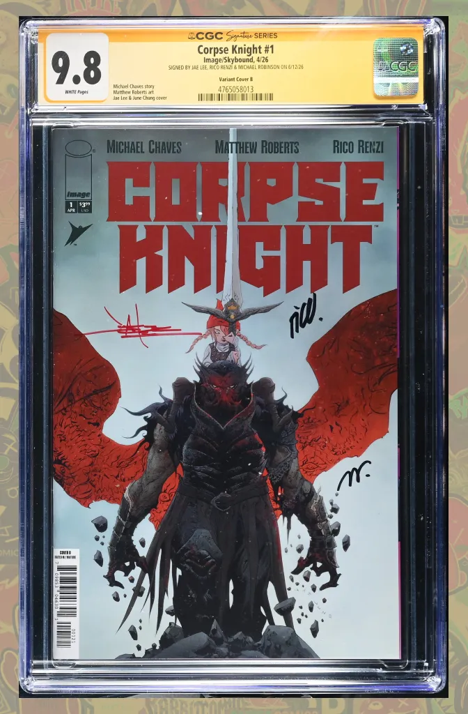 Corpse Knight #1 (Of 6) Cover B Jae Lee Variant | 3x Signed | | CGC SS 9.8