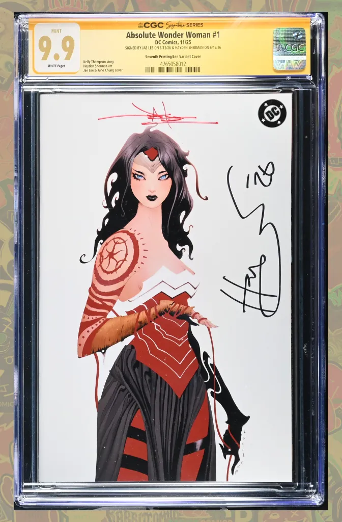 Absolute Wonder Woman #1 7th Print Cover B Jae Lee Variant | 2x Signed | CGC SS 9.9