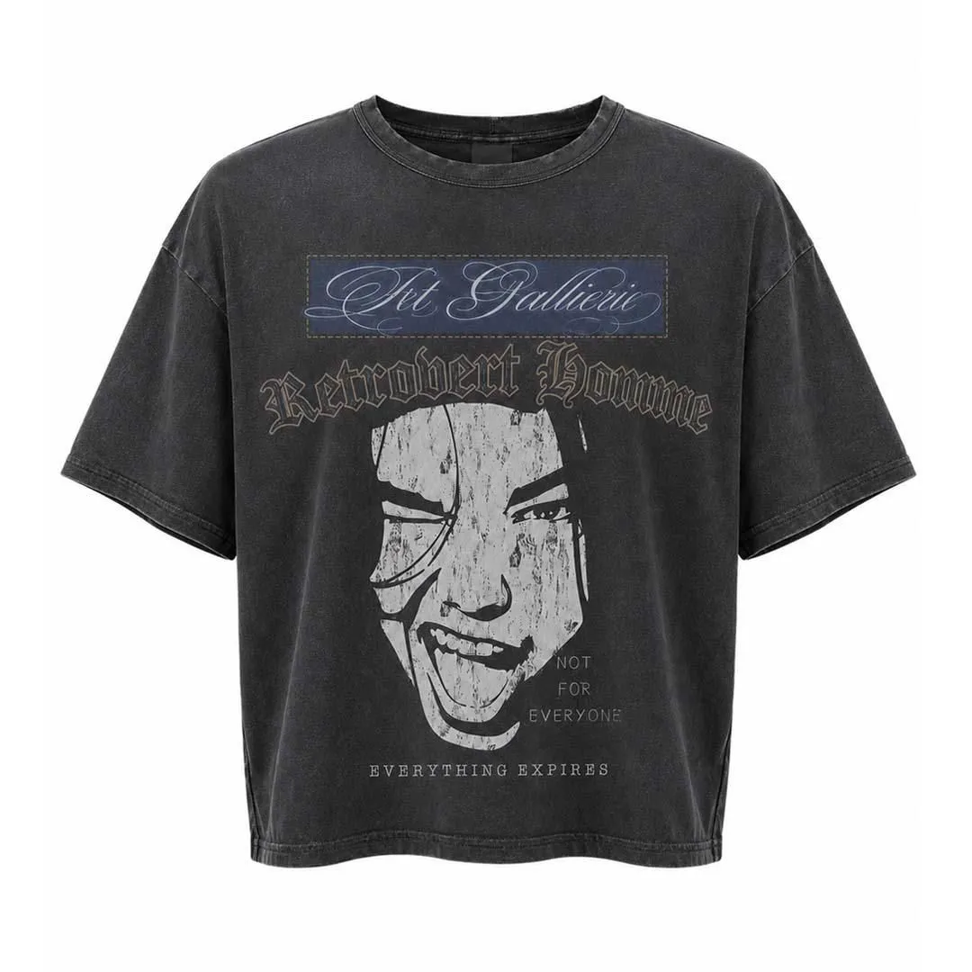 Retrovert Girls Cry Tee Grey