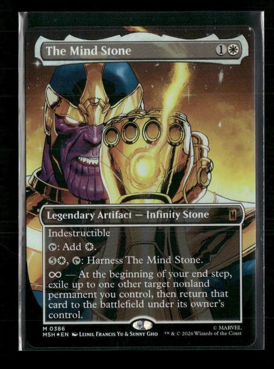 Marvel Super Heroes The Mind Stone (Borderless) Foil #386