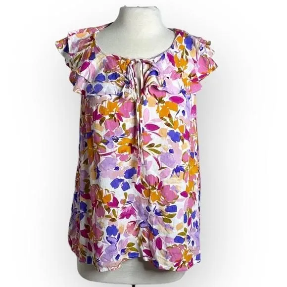 Product image for Andreé by Unit clue Pink & purple floral Blouse