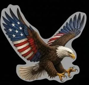 In Stock! 2026 American Bald Eagle Jumbo 1 gram Colorized .999 Silver Shaped