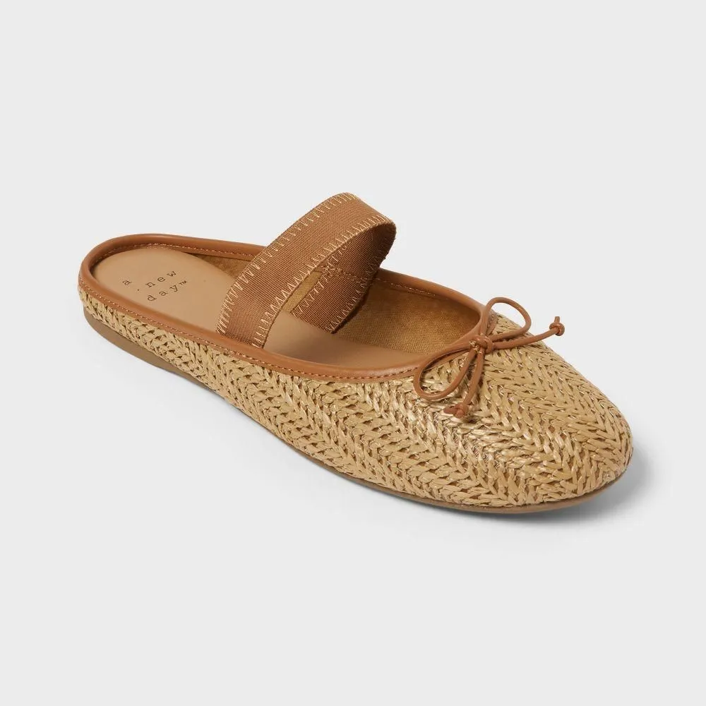 New without Tags - Size: 9.5 - Women’s Ida Flats with Memory Foam Insole - A New Day Natural