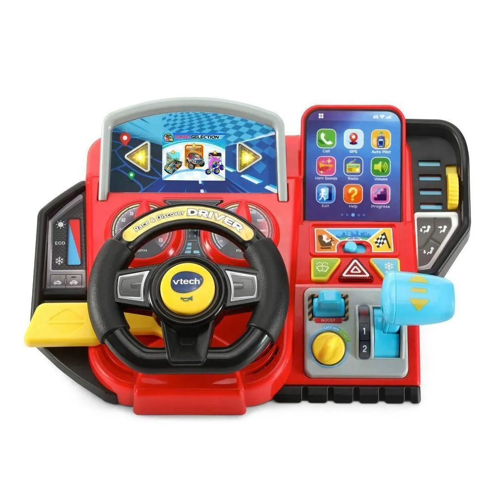 Brand New - VTech Race Learn Driver Interactive Toy Lights Sounds Preschool Learning Games