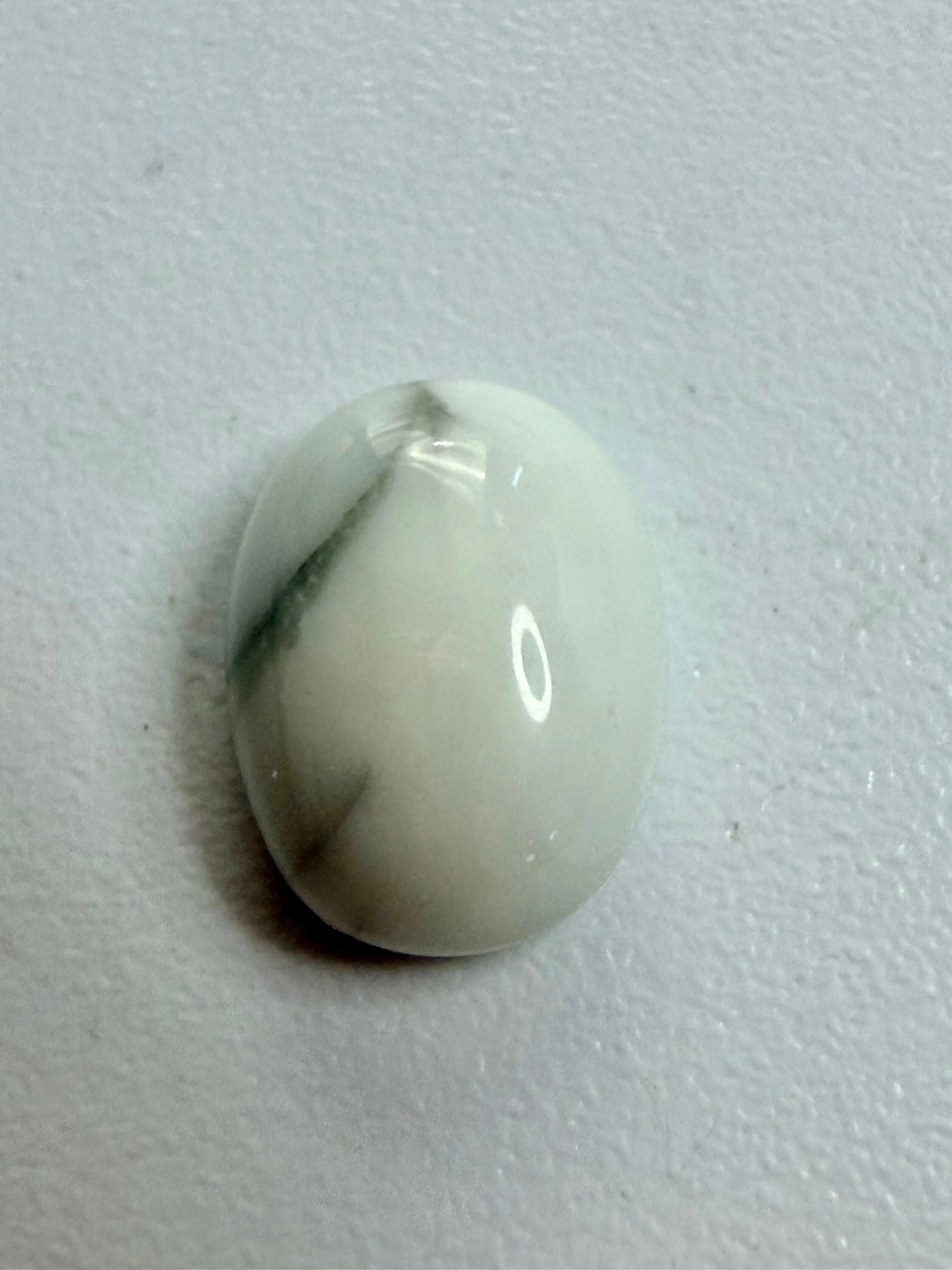 White Howlite Oval Cabochon 8mm x 6mm