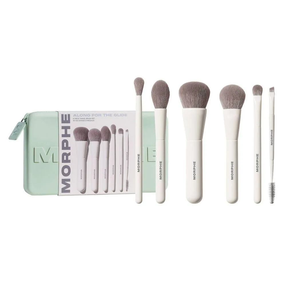 Brand New - Morphe Travel Brush Set - Along For The Glide - 6pc