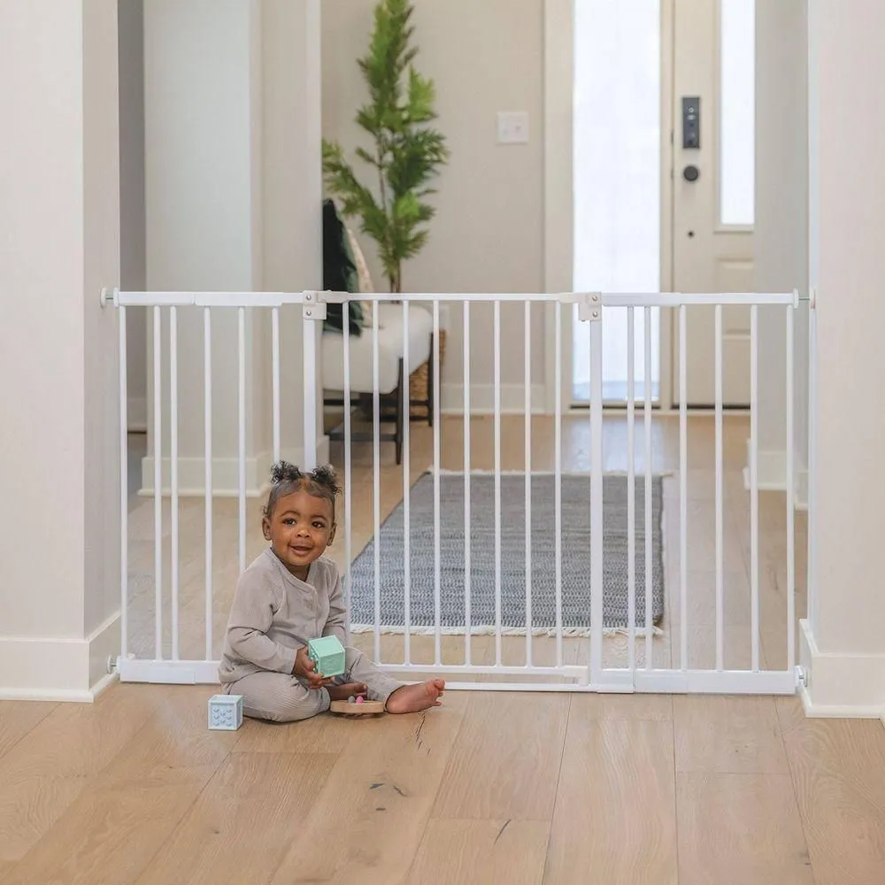 New without Tags - Size: 29"-55" - Toddleroo by North States StepSafe Extra Wide Baby Gate 29"-55" - White