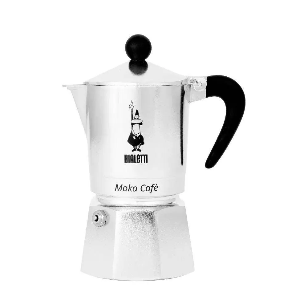 New without box - Bialetti 3 Cup Moka Stovetop Espresso Maker - Silver: Aluminum Manual Hand
