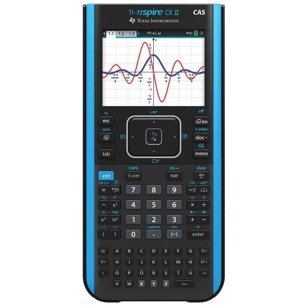 Open-box - Texas Instruments Nspire CX II CAS Graphing Calculator - Black: 64MB Storage