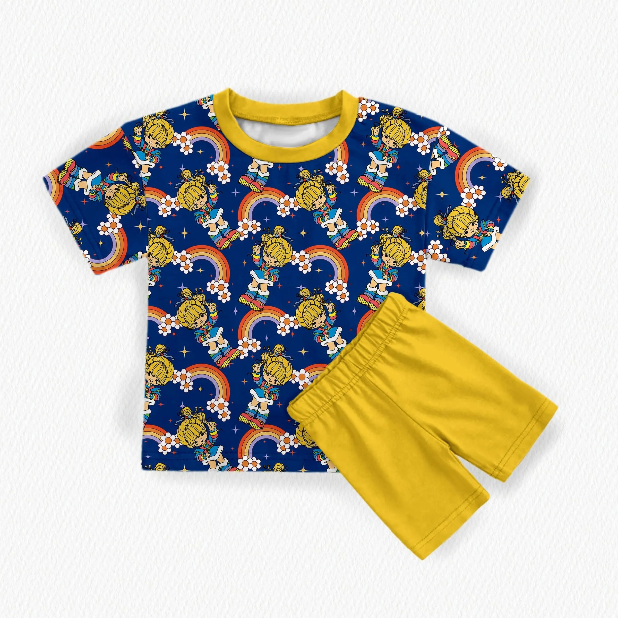 Nostalgic Dreams Bamboo Adult Oversized Tee & Biker Shorts Set