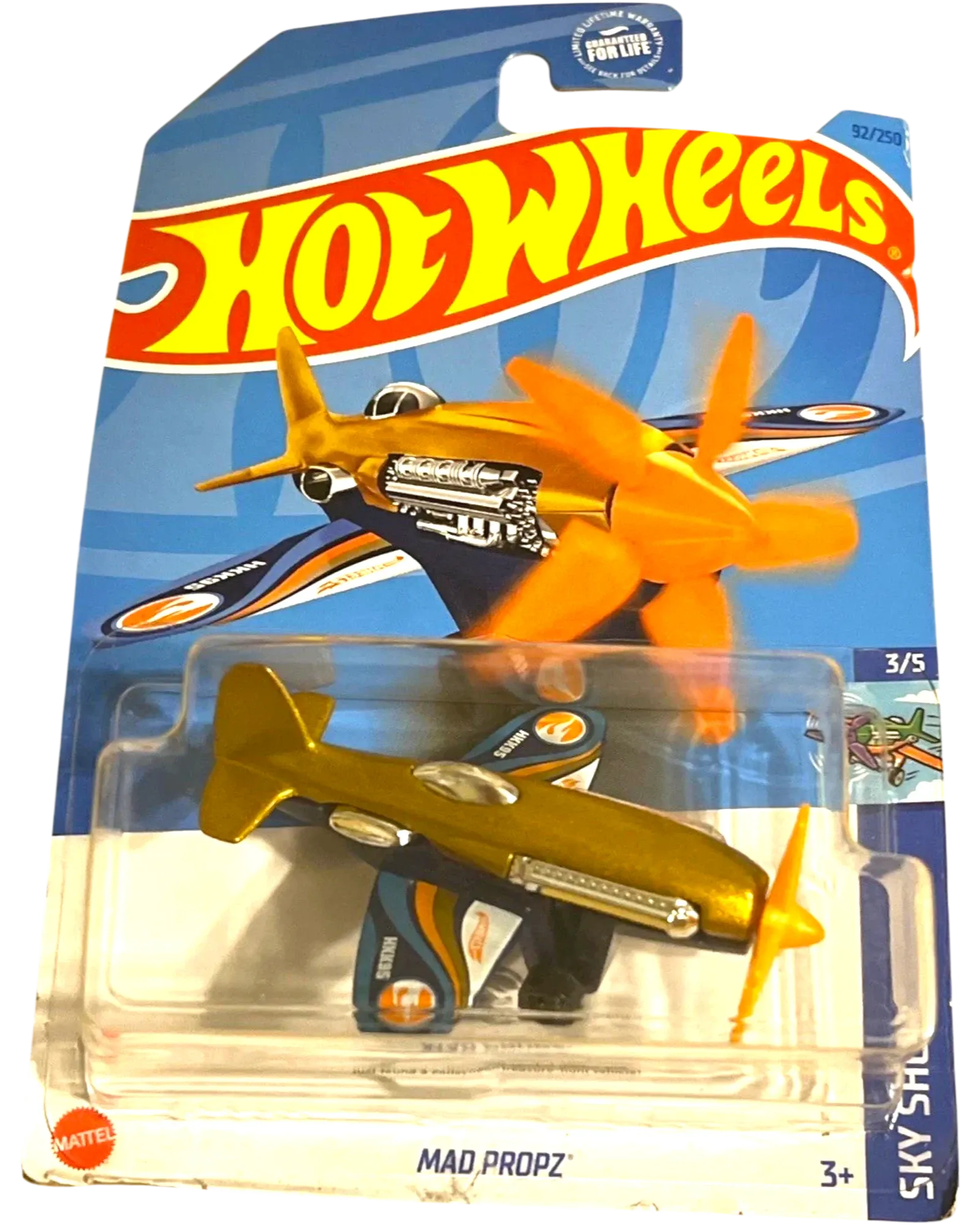 Hot Wheels Treasure Hunt Mad Propz Gold 1:64 Die-Cast – #92/250