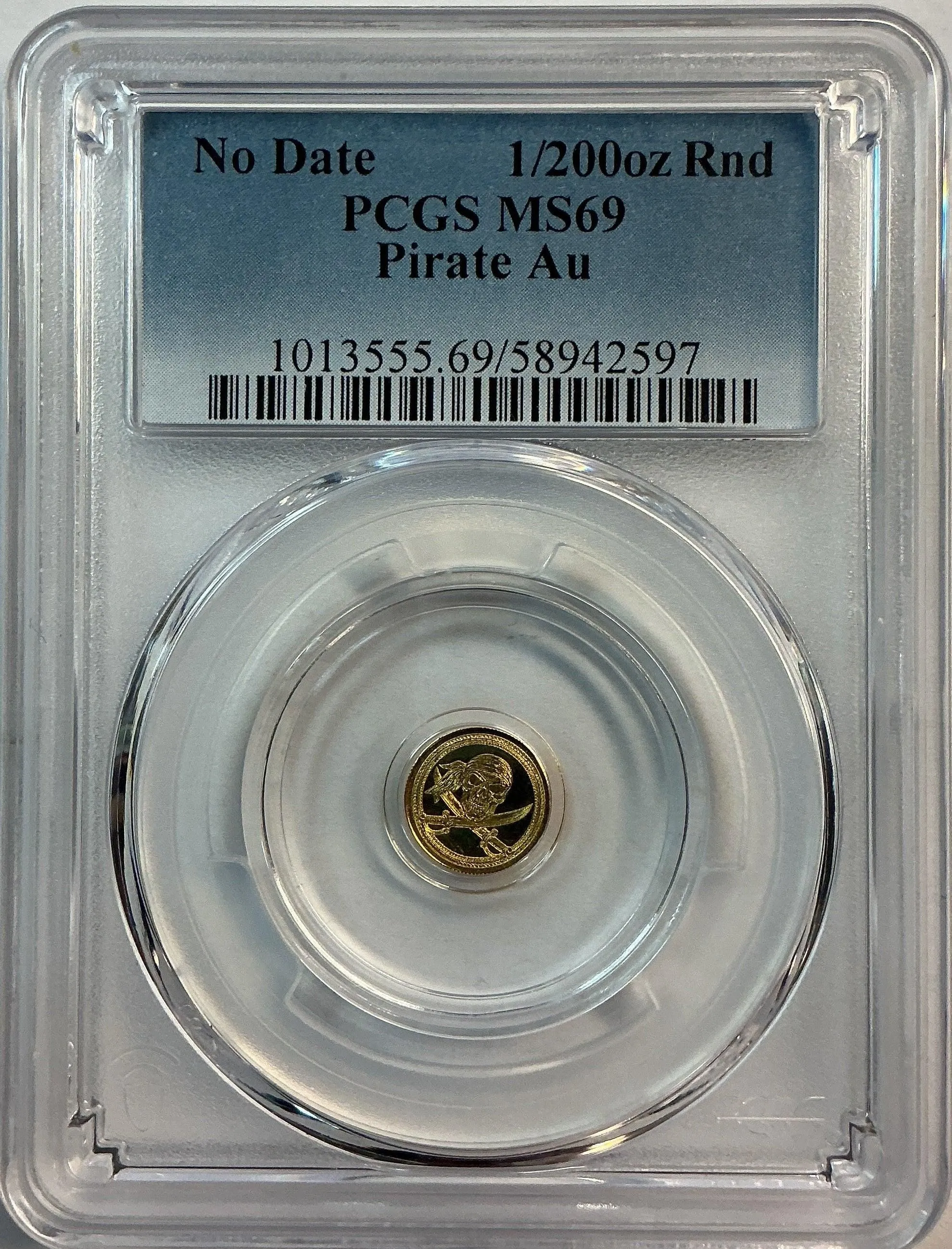 1/200th ozt Gold Coin, .9999 pure, PCGS MS69, Store#G0175