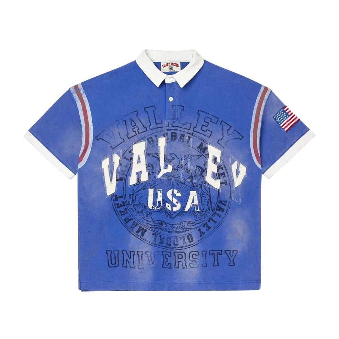 Vale Forever Berlin Polo Tee Blue Red White