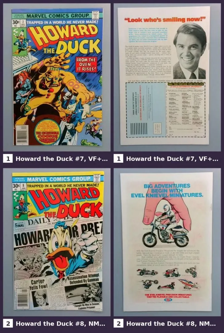 14 Howard the Duck Comics Lot Marvel Bronze Age 1976 1978