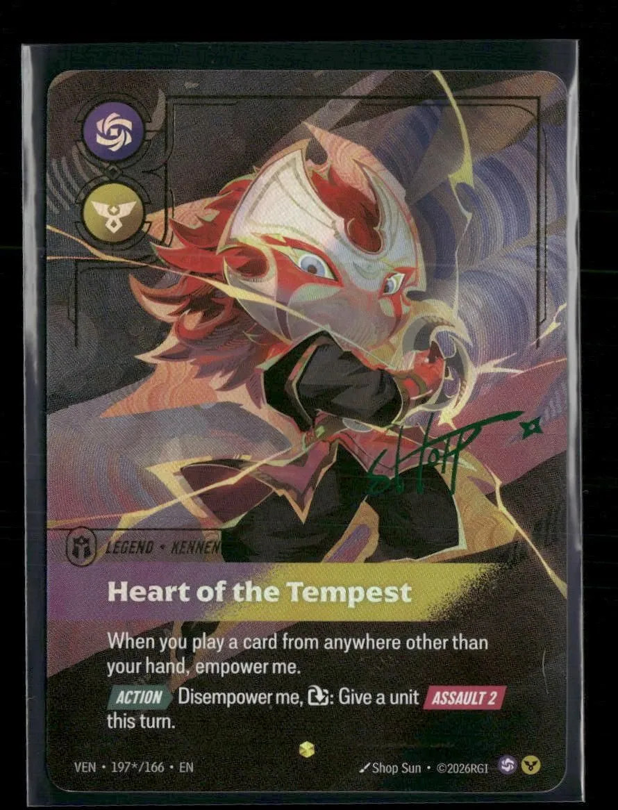 Heart of the Tempest (Signature) #197*/166 Foil Showcase - Riftbound Vendetta