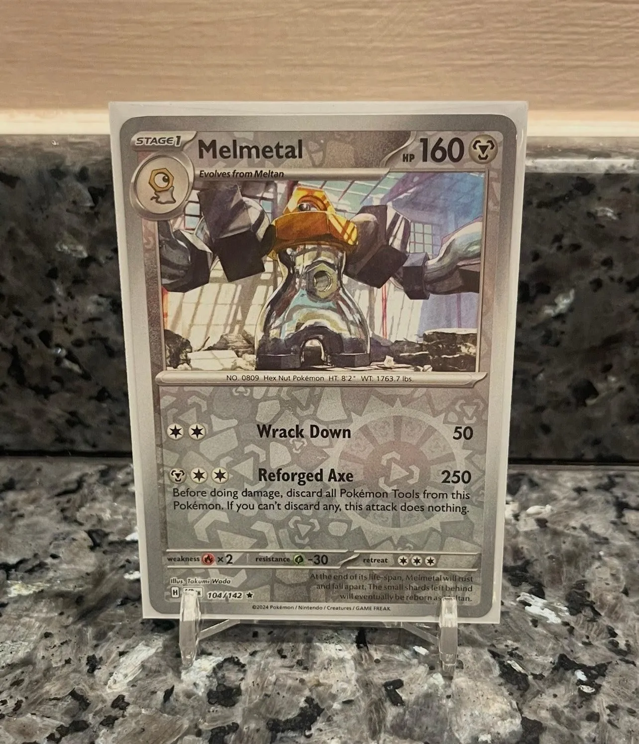 Pokemon TCG Melmetal Scarlet & Violet - Stellar Crown 104/142 Holo