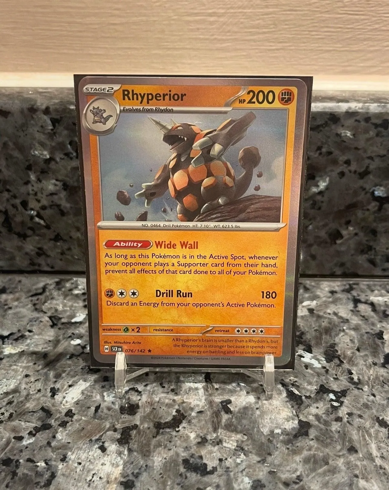 Pokemon TCG Rhyperior Scarlet & Violet - Stellar Crown 076/142