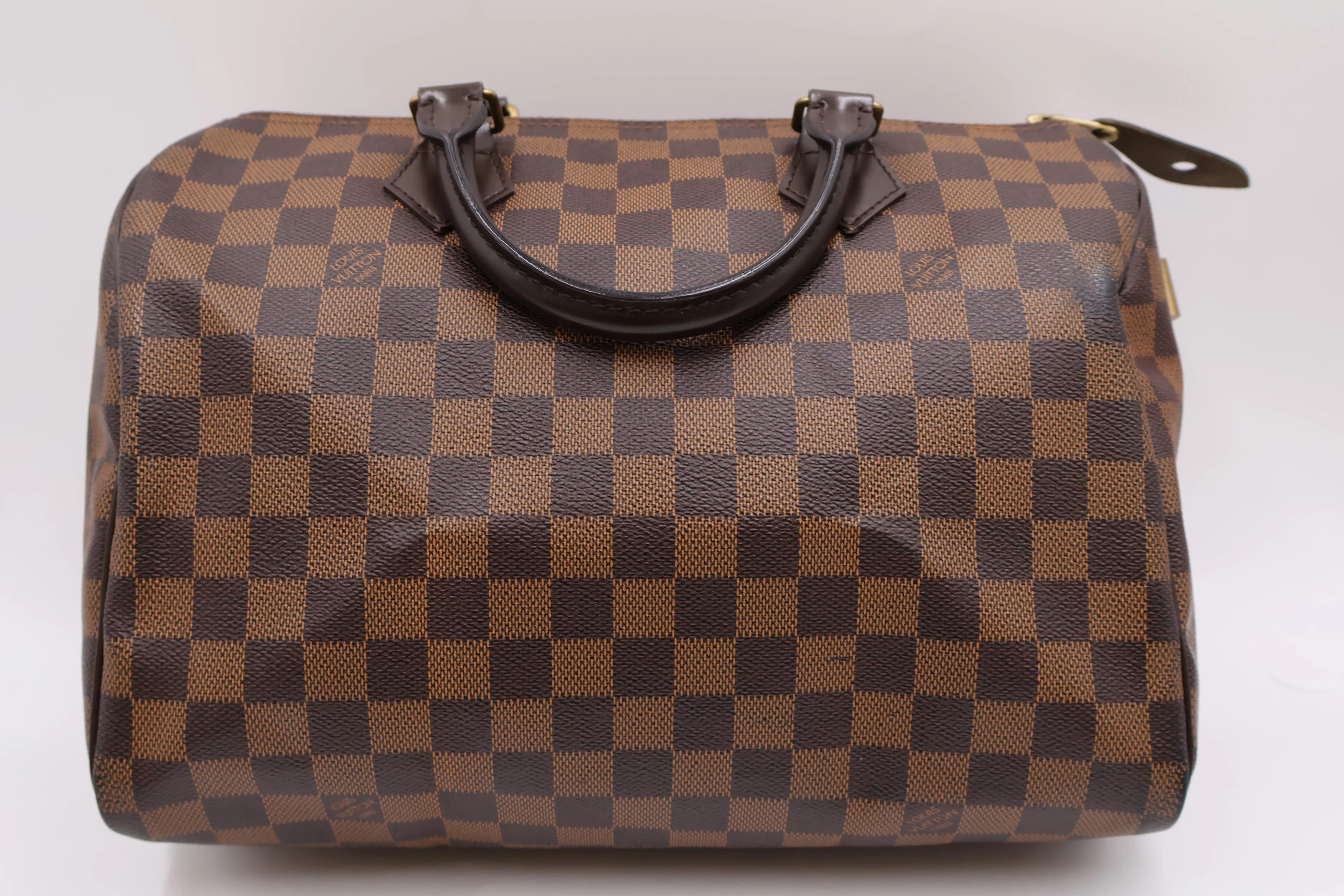 Louis Vuitton Damier Ebene Canvas Speedy Handbag (1037)