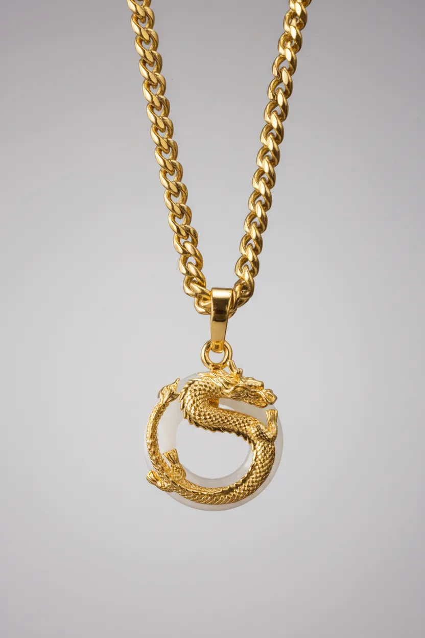 Jade Dragon Pendant