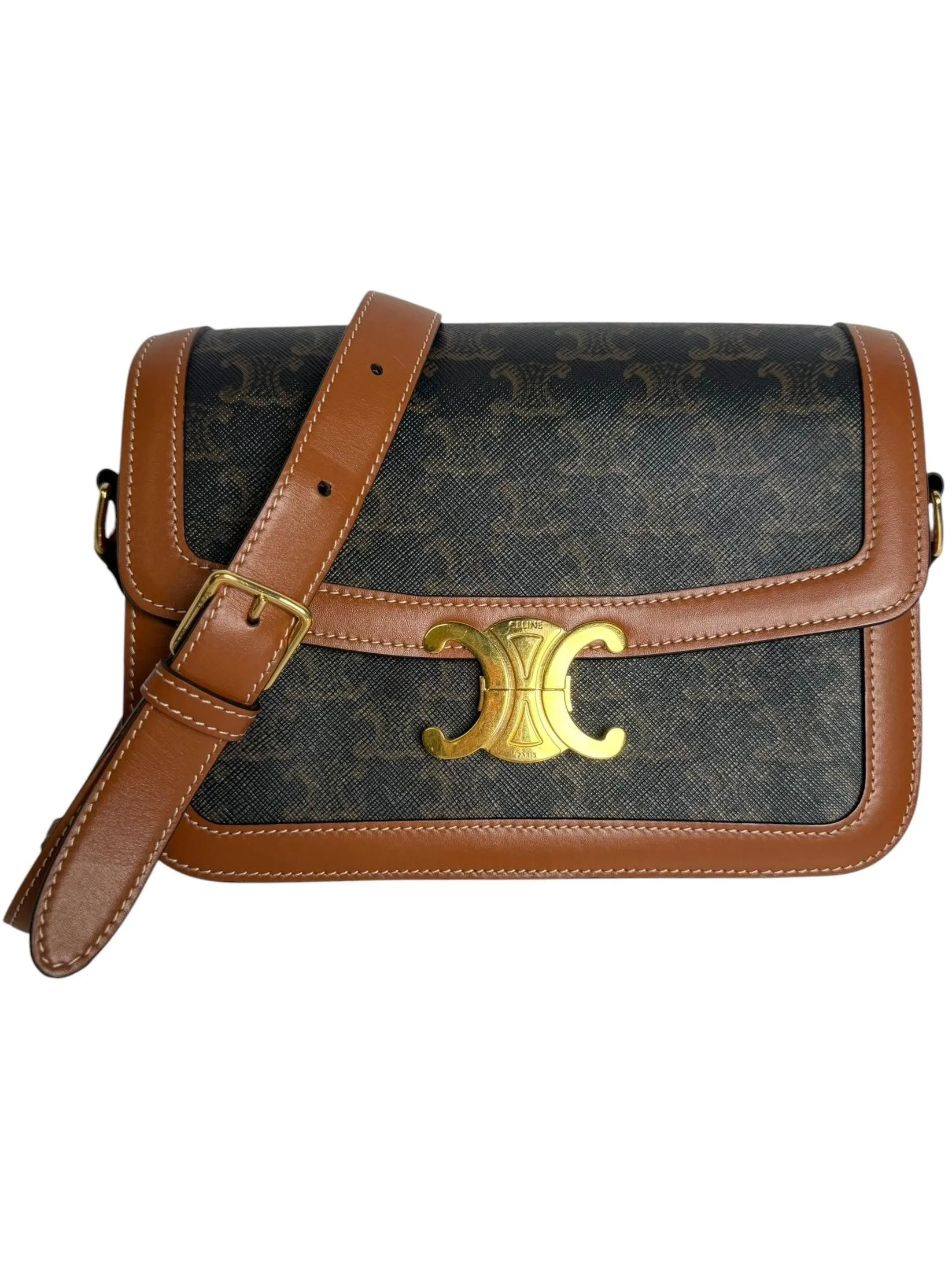 Celine Classique Triomphe Canvas Crossbody T6857