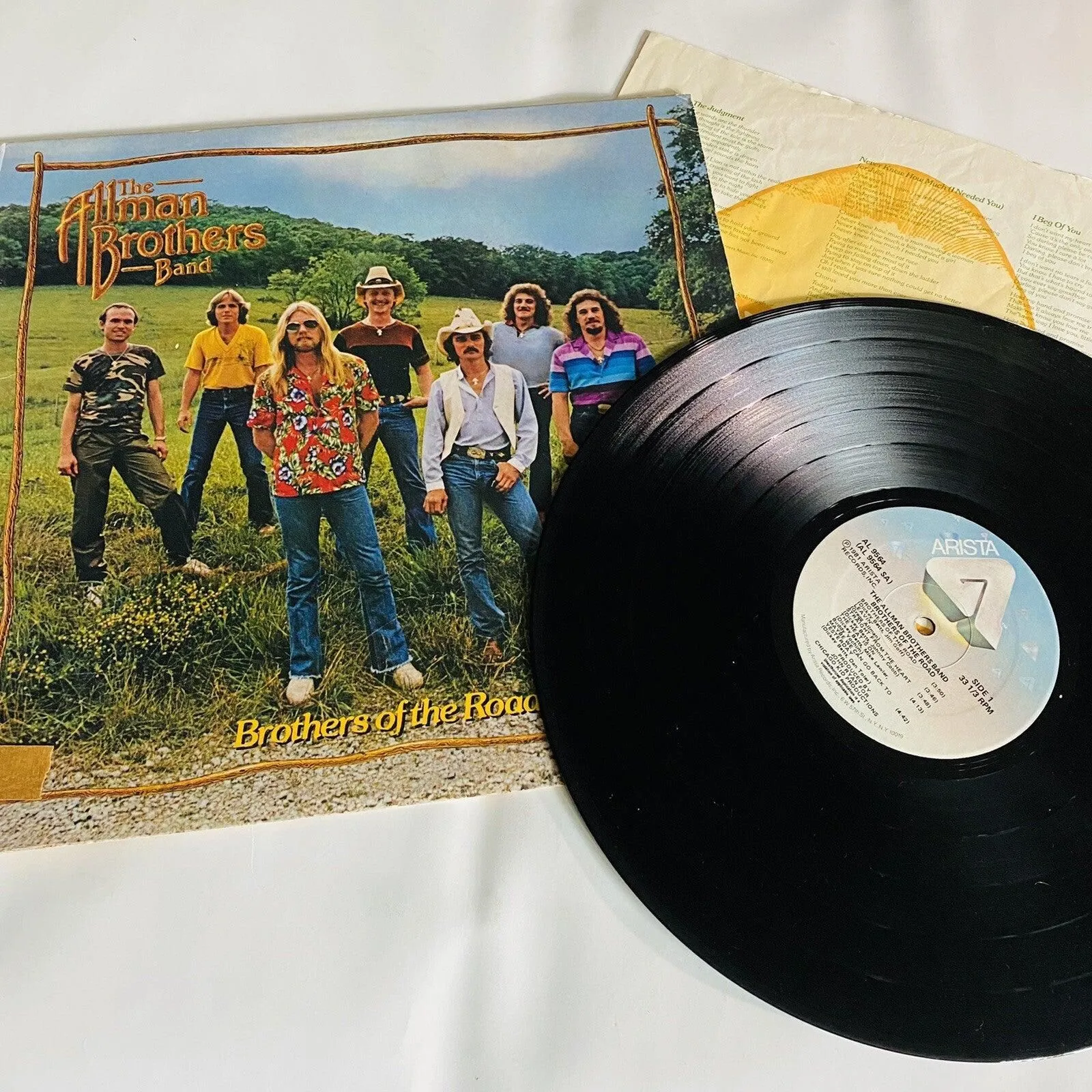 The Allman Brothers BROTHERS OF THE ROAD Vinyl LP Record VG+