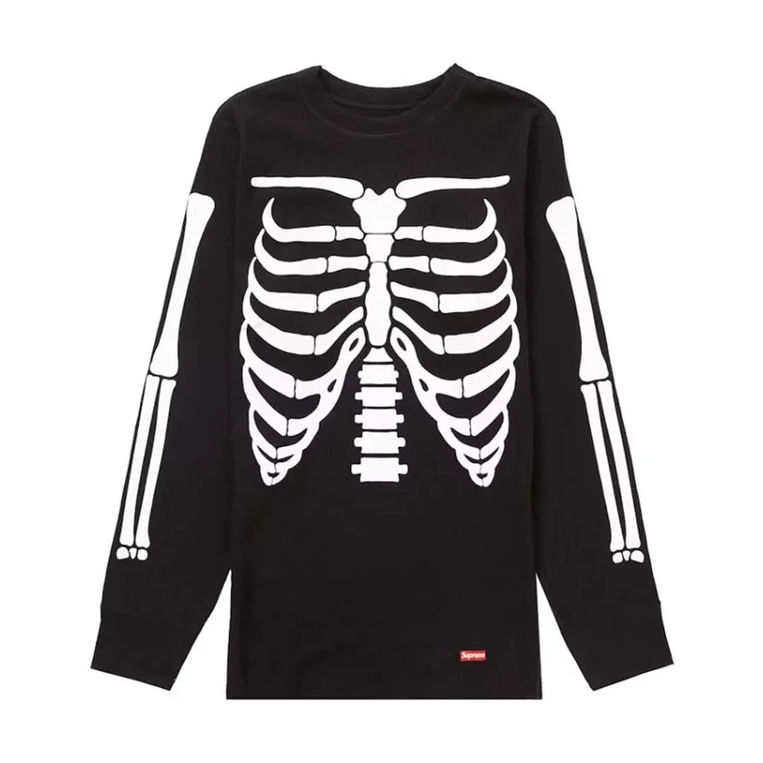 Supreme Hanes Bones Thermal Long Sleeve Tee Black