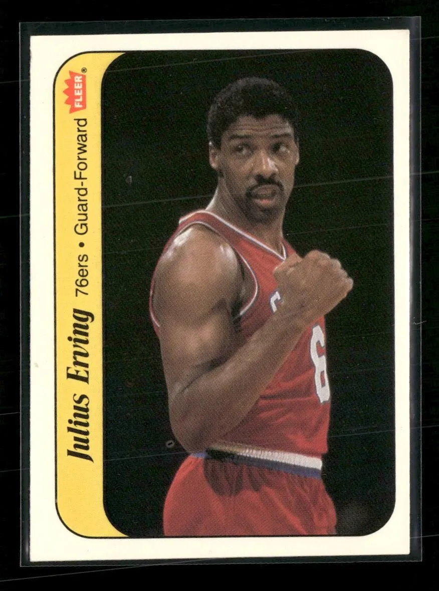1986-87 Fleer Stickers Julius Erving #5