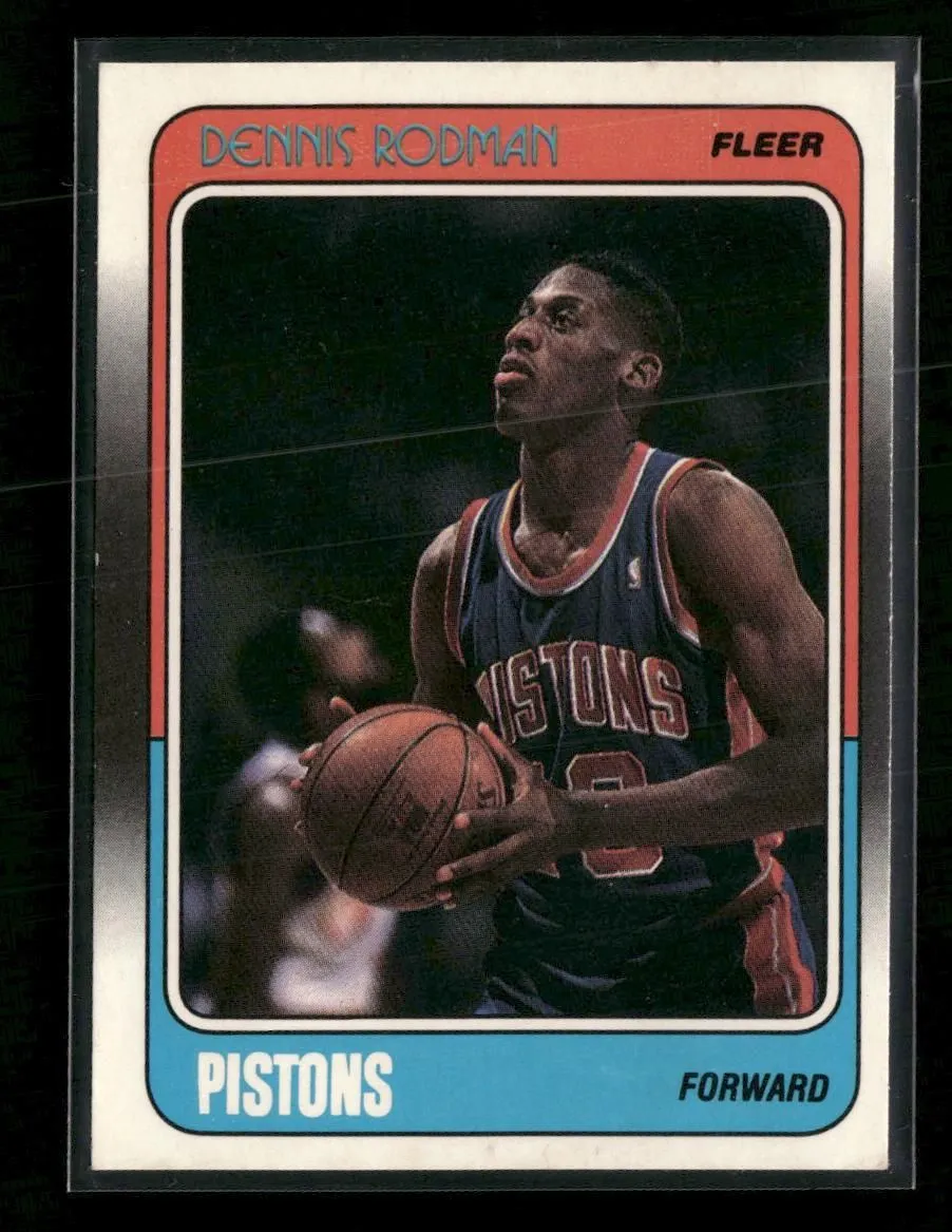1988-89 Fleer Dennis Rodman RC #43