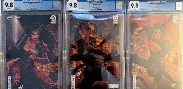Slab | Absolute Batman #21 Wonder Woman #21 Superman #20 | CGC 9.8 | Connect Set