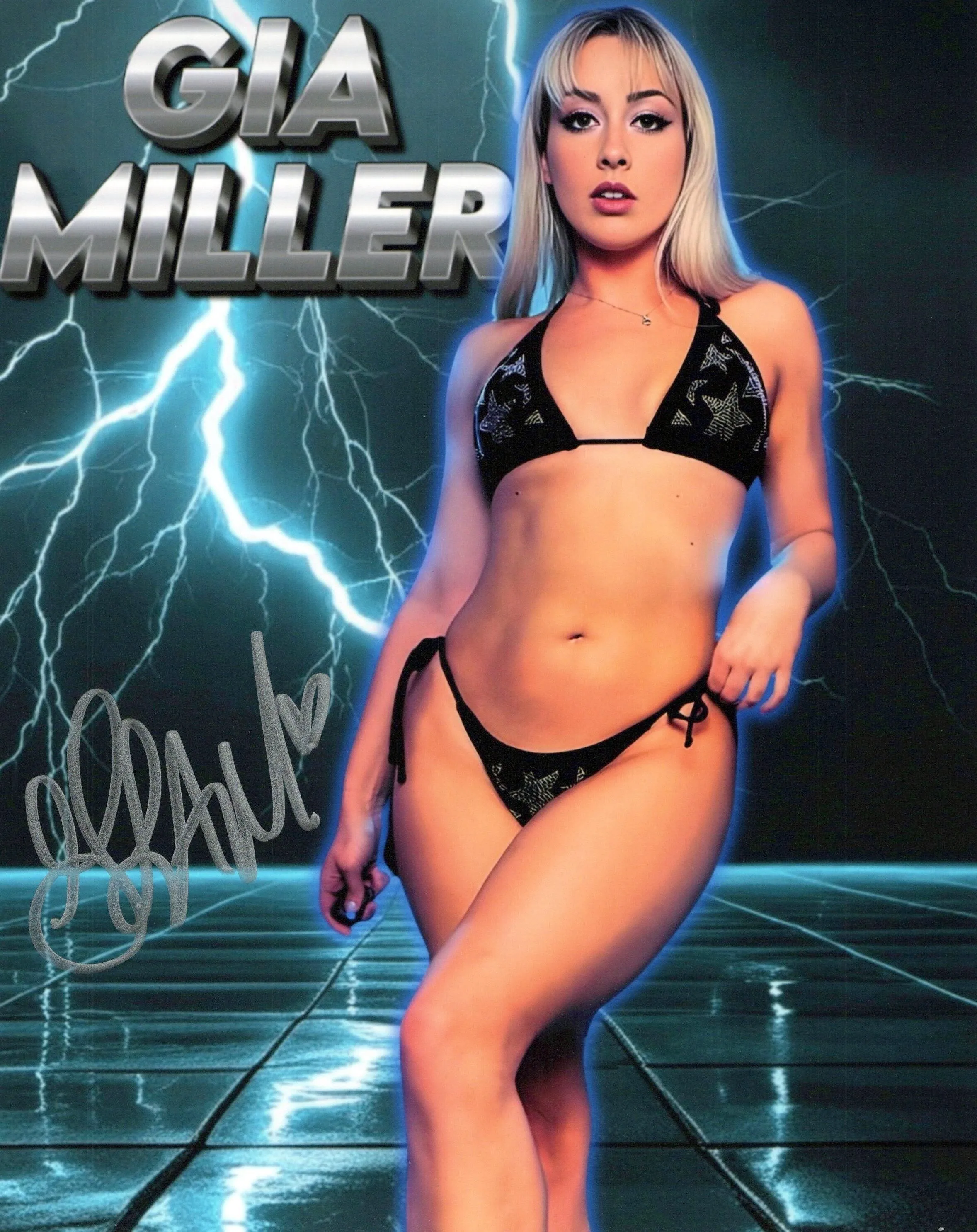 Gia Miller (8x10) TNA photo signed auto autographed