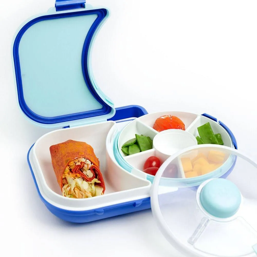 New without box - GoBe Kids' 2-in-1 Bento Style Lunchbox with Small Snack Spinner Flip -