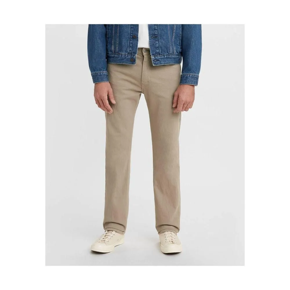 New without Tags - Size: 34x32 - Levi's Men's 505 Straight Jeans - Tan 34x32: Cotton Denim Mid Rise