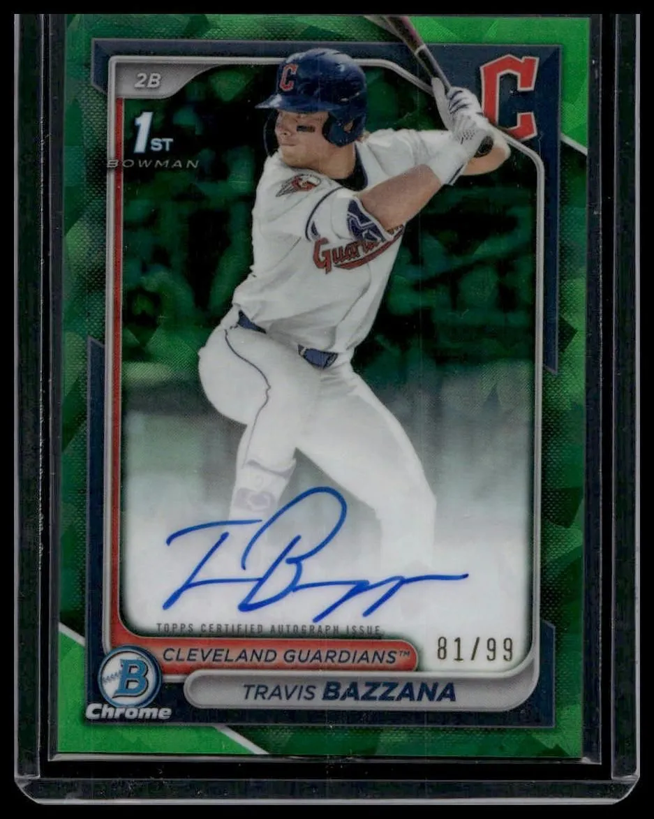 2024 Bowman Draft Travis Bazzana Chrome Prospect Autographs Refractor #/499