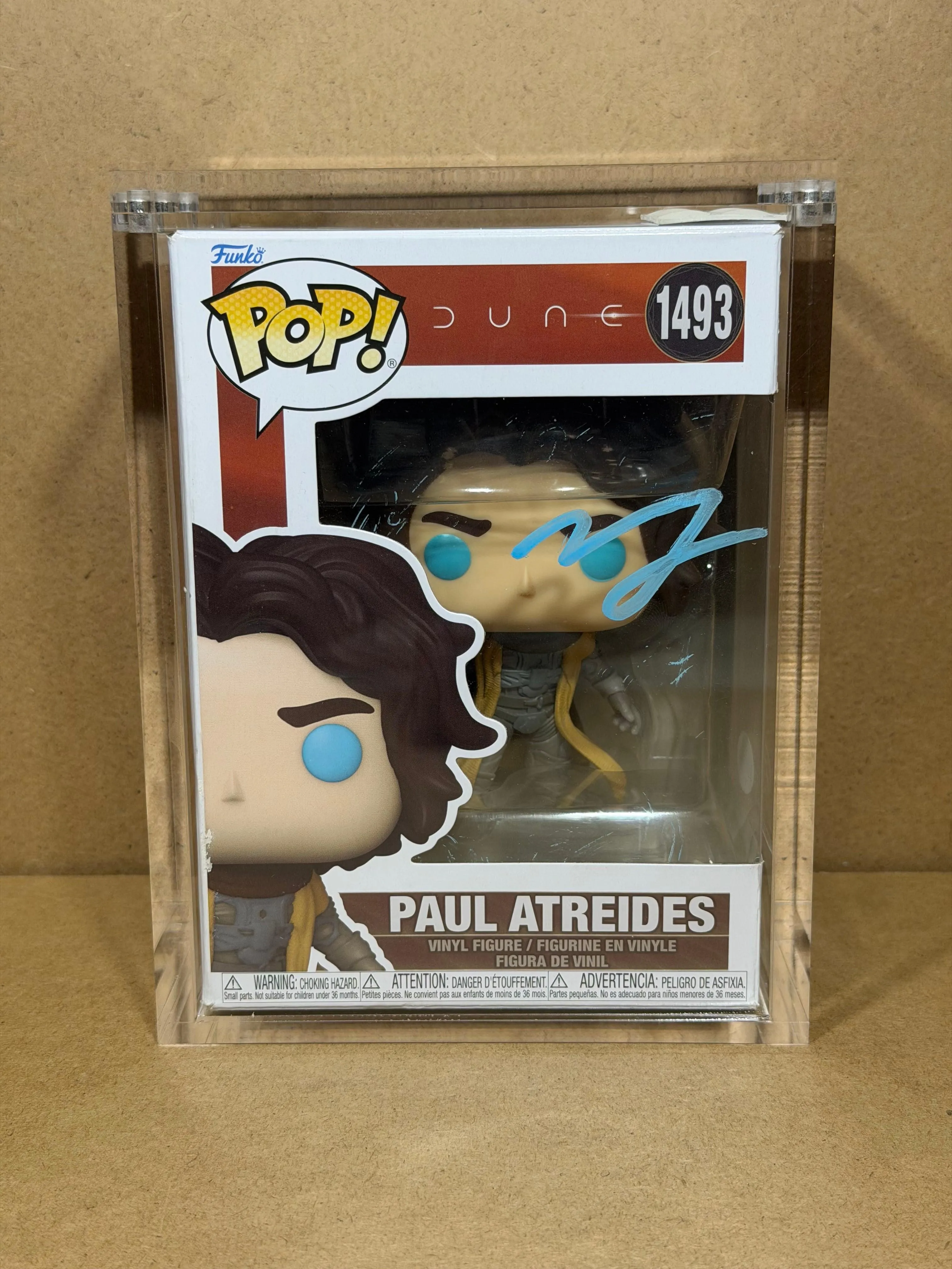 Funko Pop! Movies Dune Paul Arteides Signed Timothee Chalamet COA #1493
