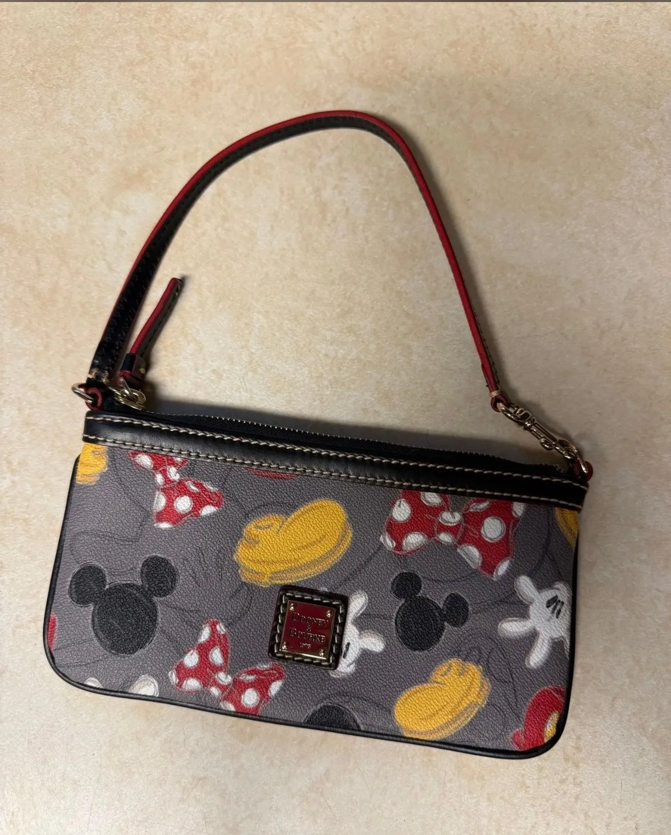 Disney Dooney & Bourke Mickey & Minnie Icon Wristlet