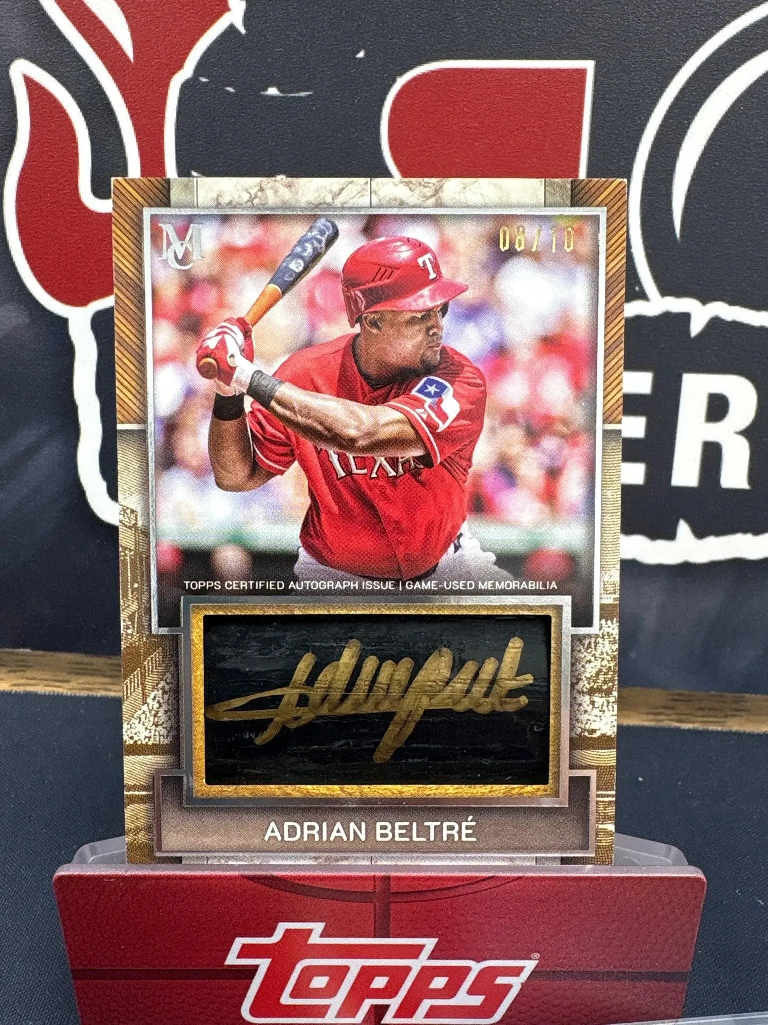 2025 Museum CollectionAdrian Beltré Auto Jumbo Lumber Bat Relics #/10
