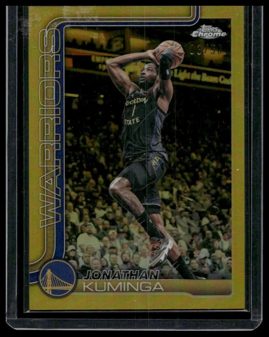 2025-26 Topps Chrome Update #98 Jonathan Kuminga Gold Refractor #/50