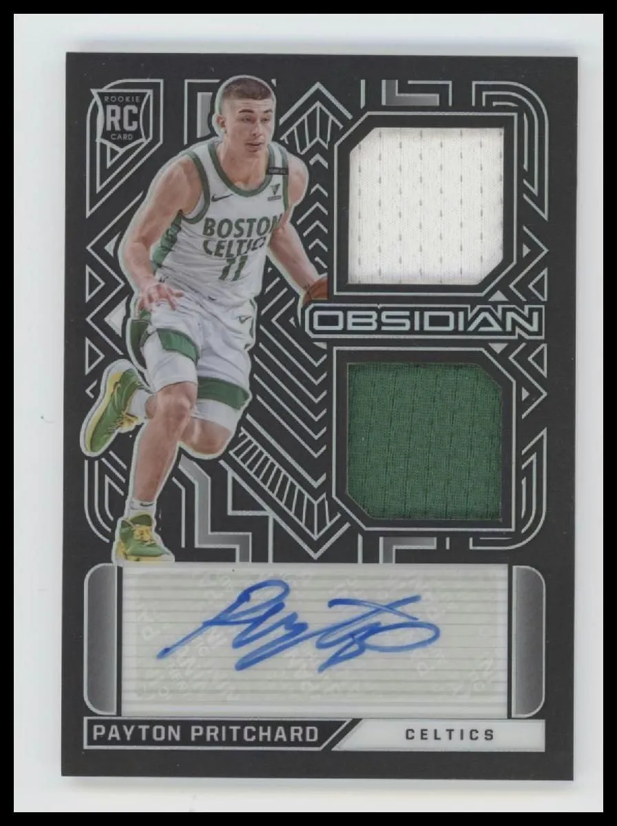 2020-21 Panini Obsidian Rookie Jersey Ink Payton Pritchard #/49 AU #RJI-PPR