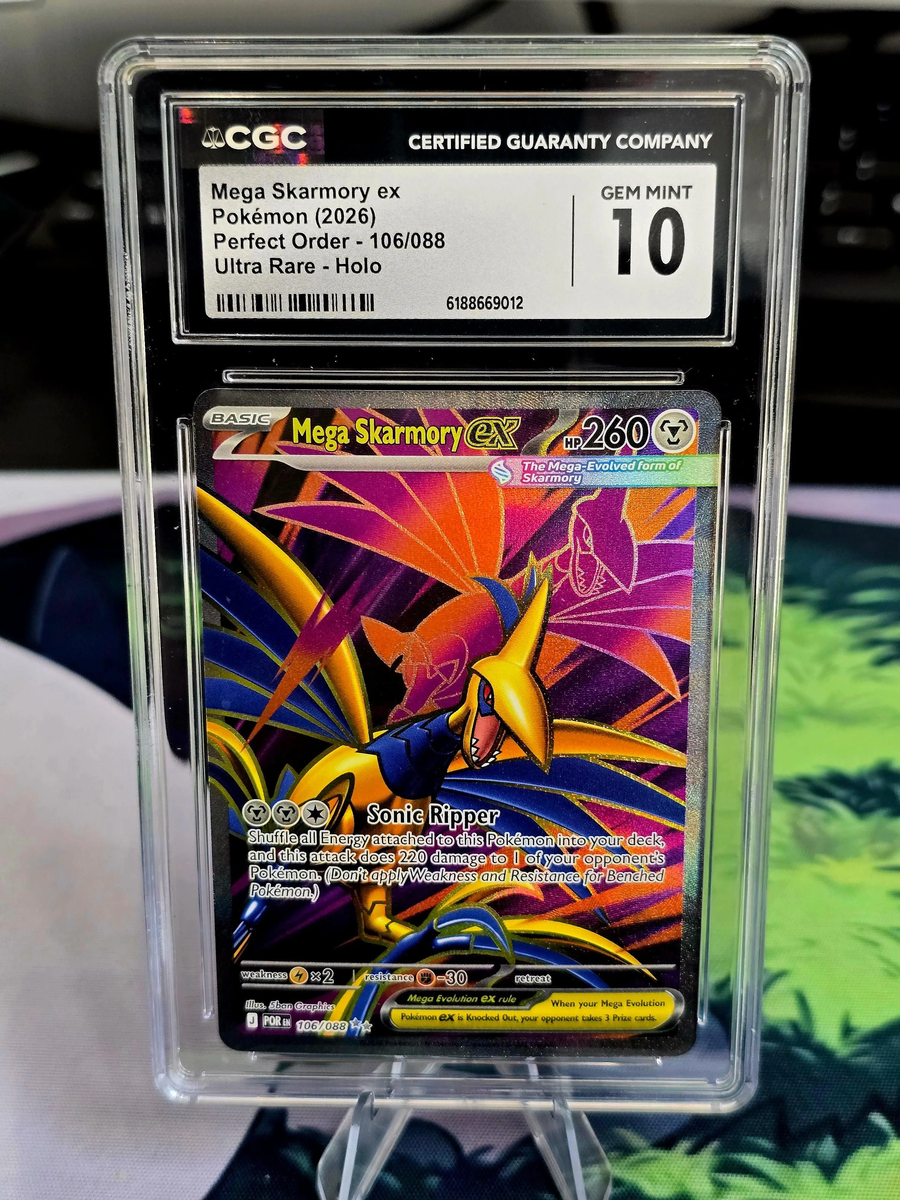 Mega Skarmory ex #106/088 — Perfect Order (2026) — CGC 10 Gem Mint
