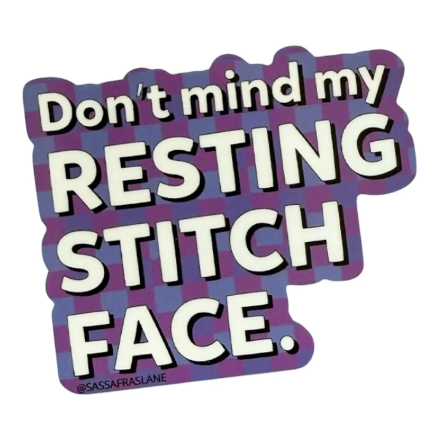 Resting Stitch Face Sticker