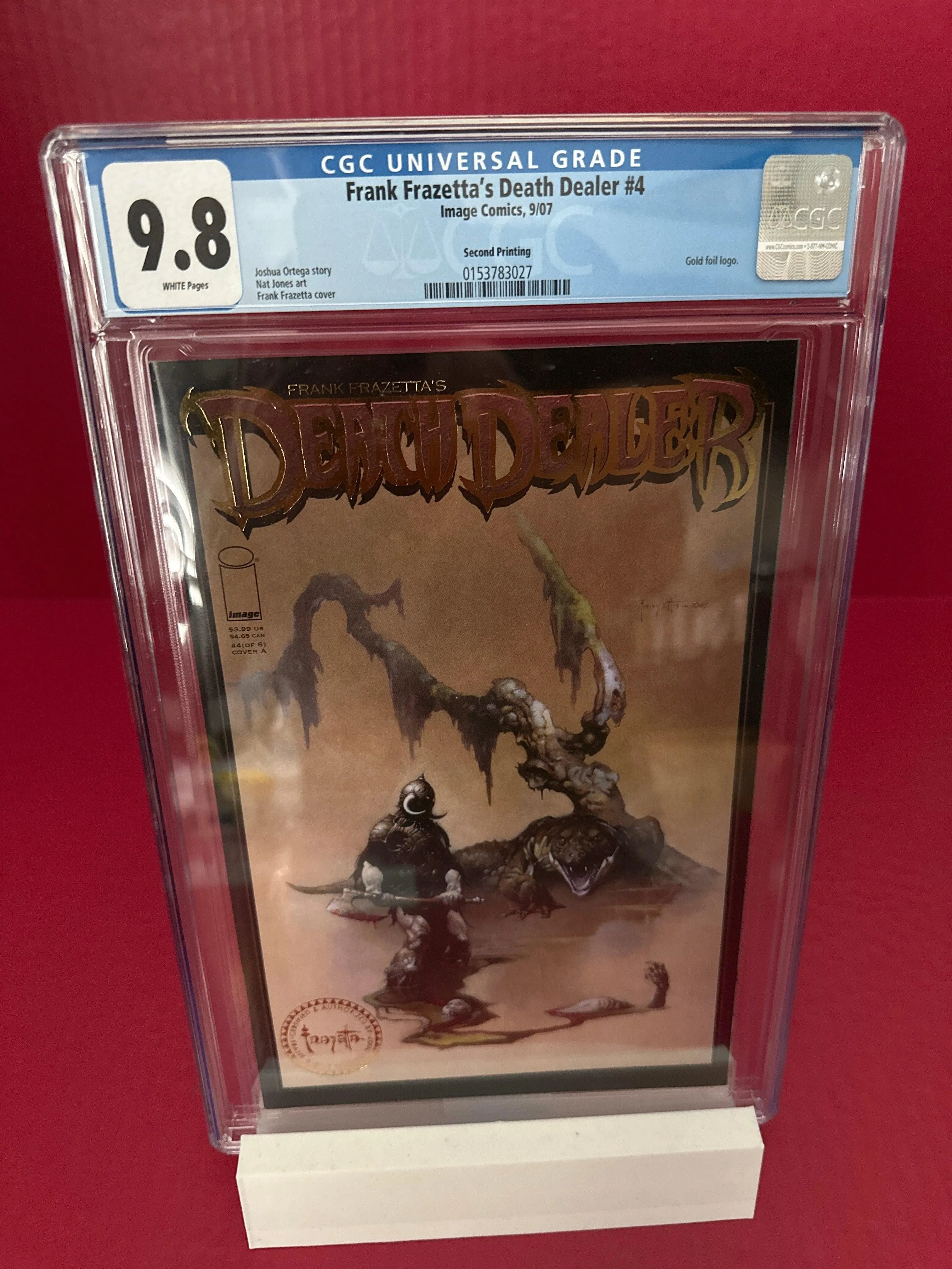 Frank Frazetta's Death Dealer #4 (Image Comics 2007) Gold Logo Edition CGC 9.8