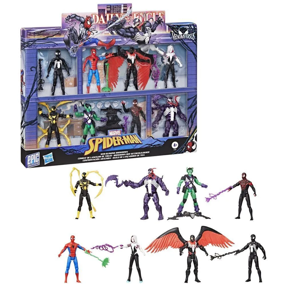 Brand New - Marvel Spider-Man Venom vs Epic World of Action Web-Slinging Showdown