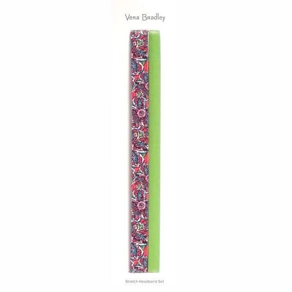 Product image for Vera Bradly Stretch Headbands Sunburst Floral Pink Green
