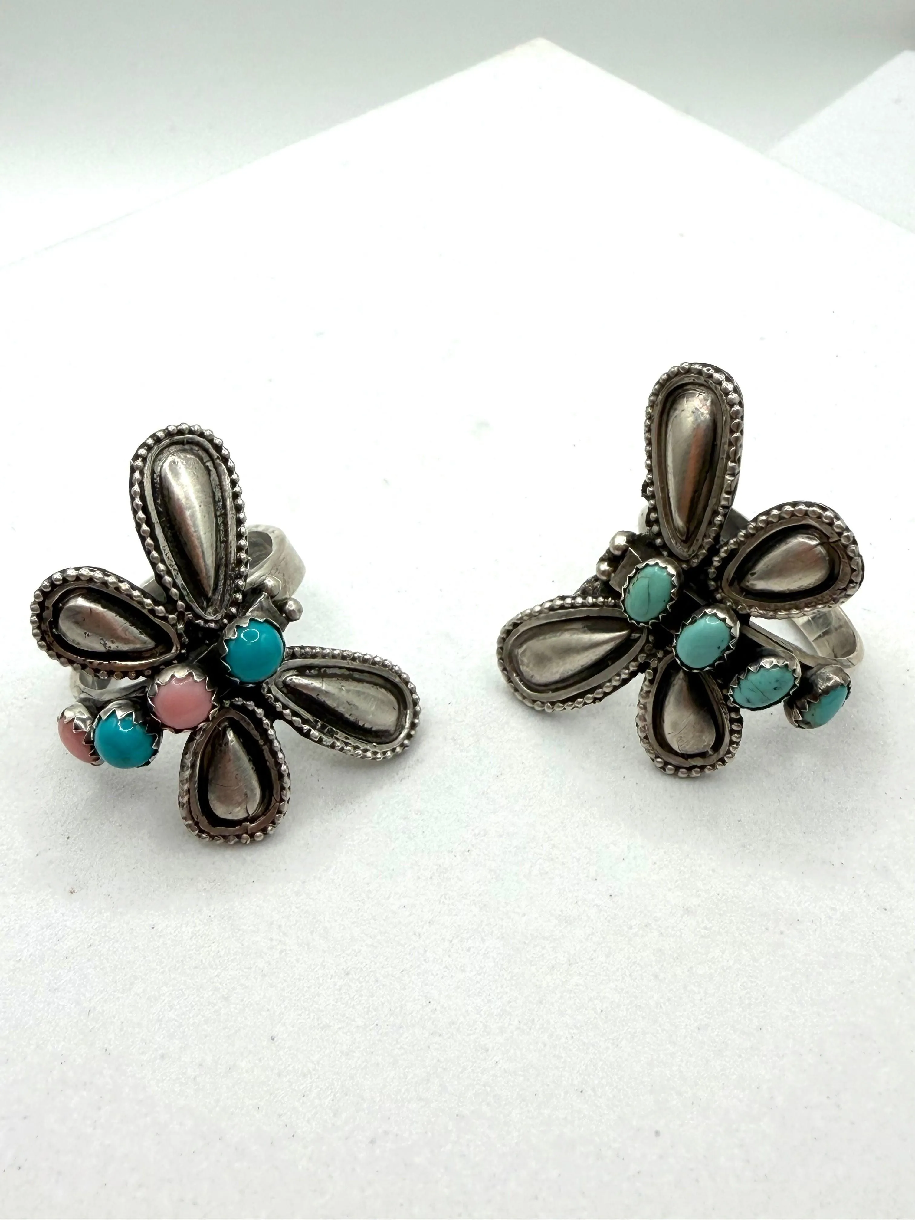 LEROY JAMES NATIVE HANDMADE SS ADJUSTABLE BUTTERFLY RINGS (LA 24)