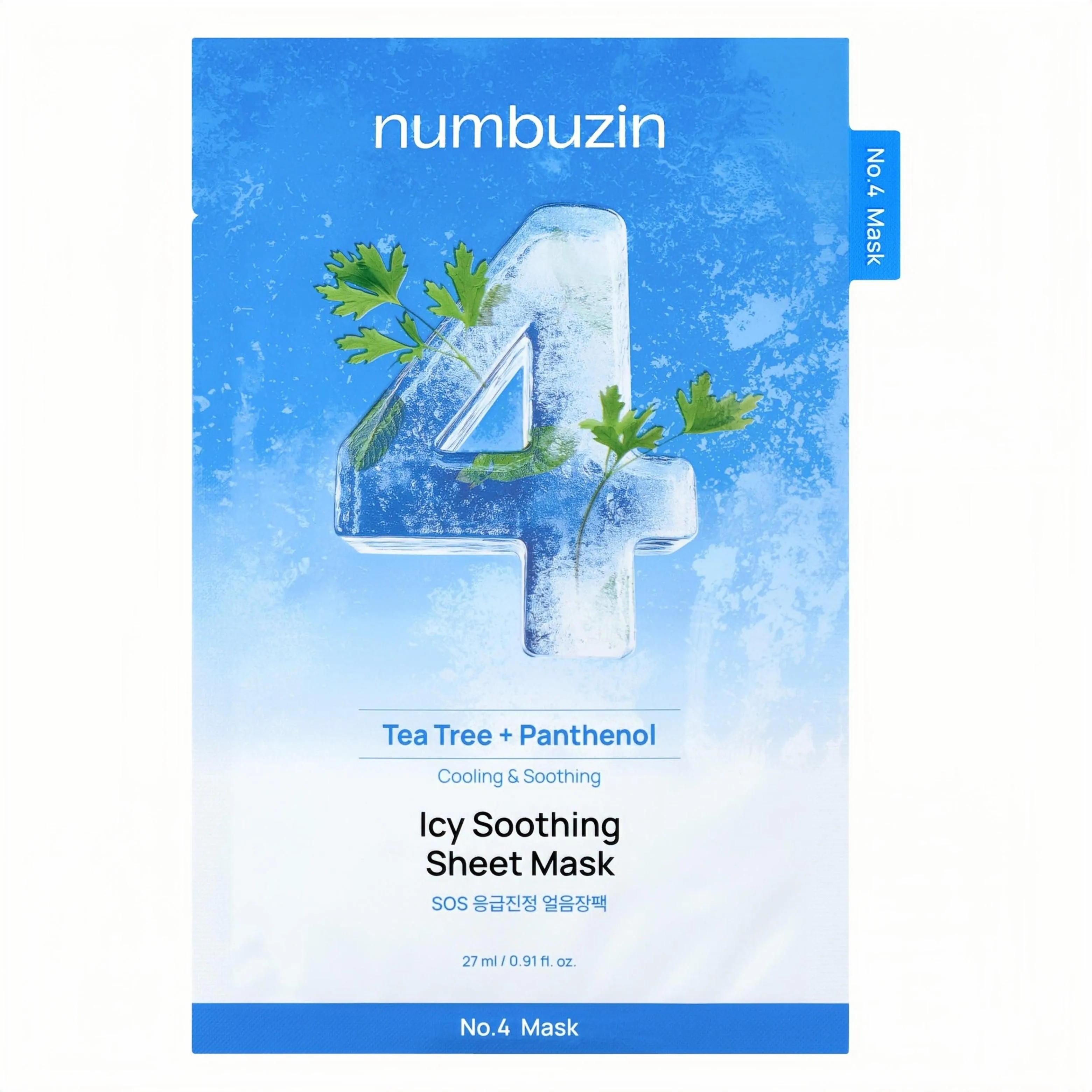 Numbuzin - No.4 Icy Soothing Sheet Mask