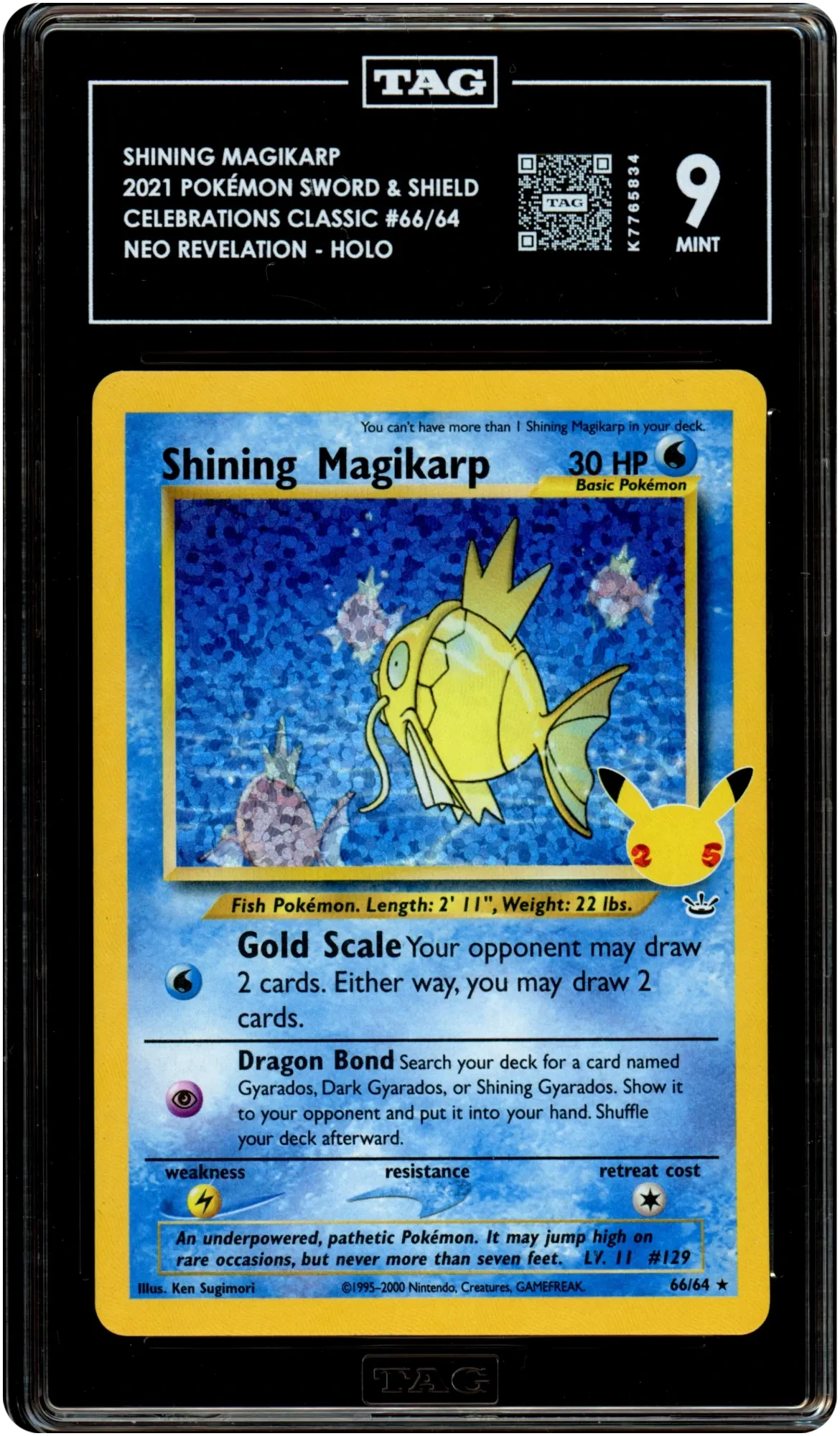 Shining Magikarp - Pokemon Celebrations #66 TAG 9