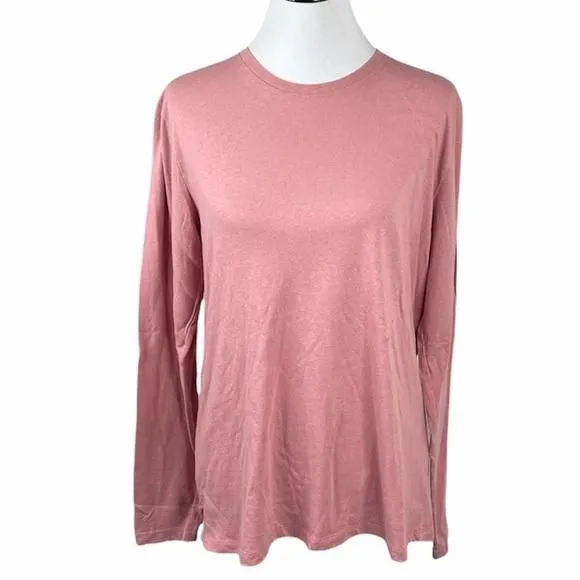 Product image for Old Navy Long Sleeve T-Shirt, Pink, Large
