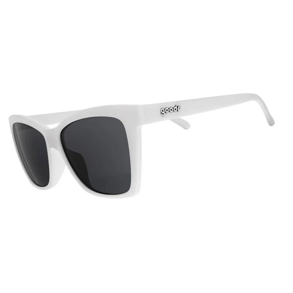 New without Tags - goodr Adult The Mod One Out Plastic Rectangle Sunglasses - White