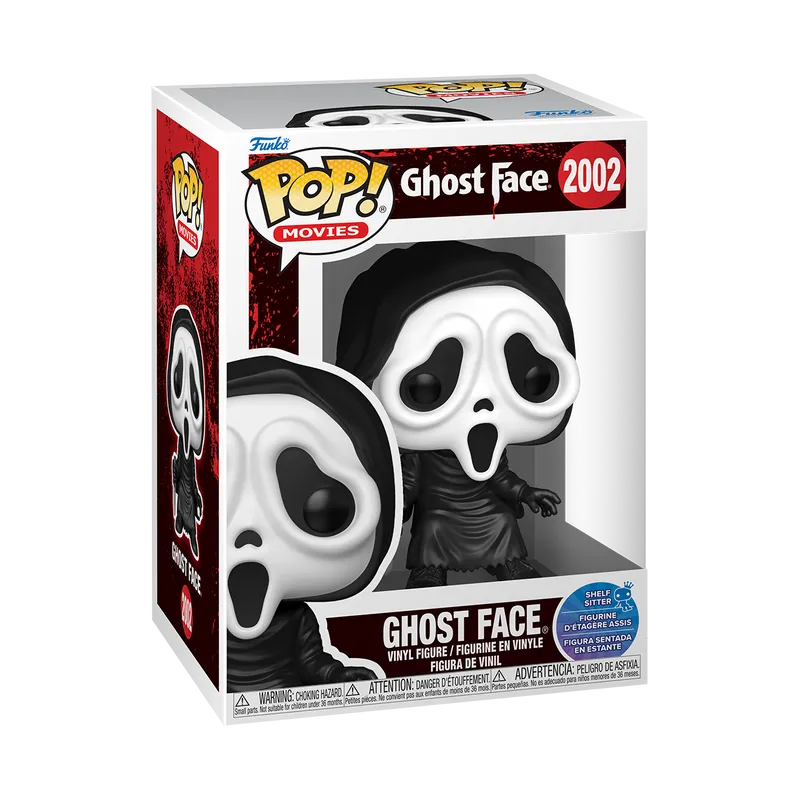 Funko Pop! Movies Horror Ghost Face (Shelf Sitter) #2002 Free Protector